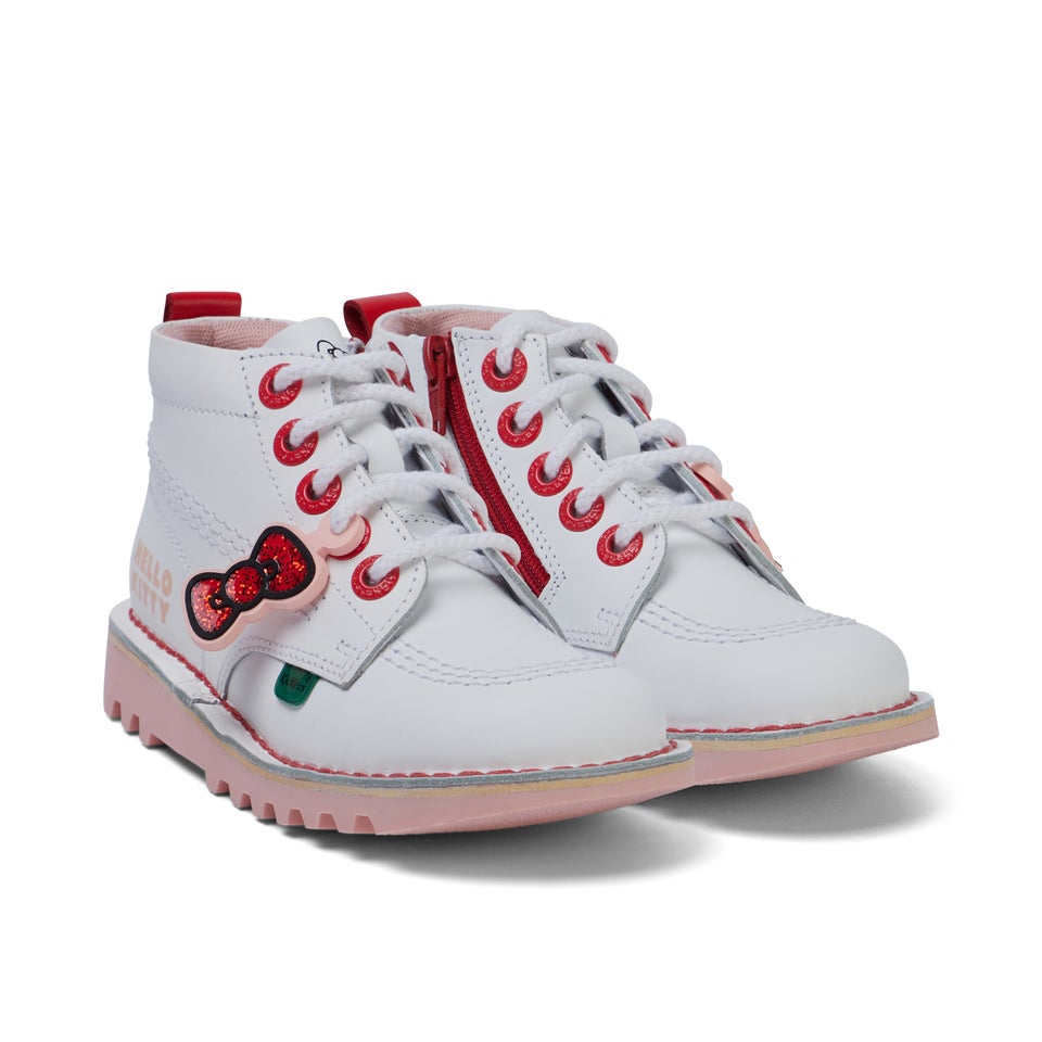 Hello Kitty x Infant Girls Kick Hi Leather White