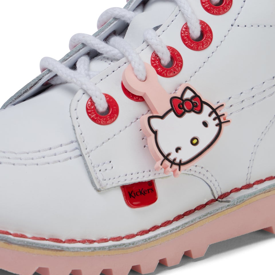 Hello Kitty x Infant Girls Kick Hi Leather White