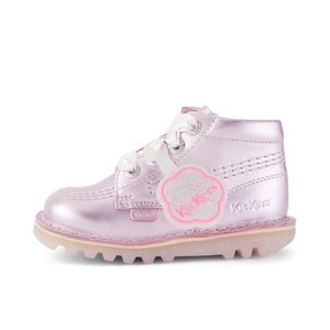 Infant Girls Kick Hi Sparkle Leather Pink - 5