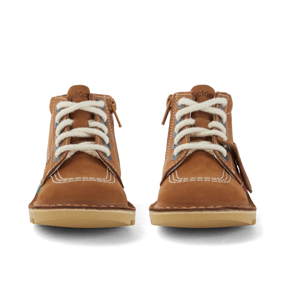 Infant Unisex Kick Hi Zip Nubuck Tan