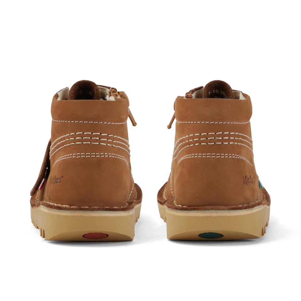 Infant Unisex Kick Hi Zip Nubuck Tan