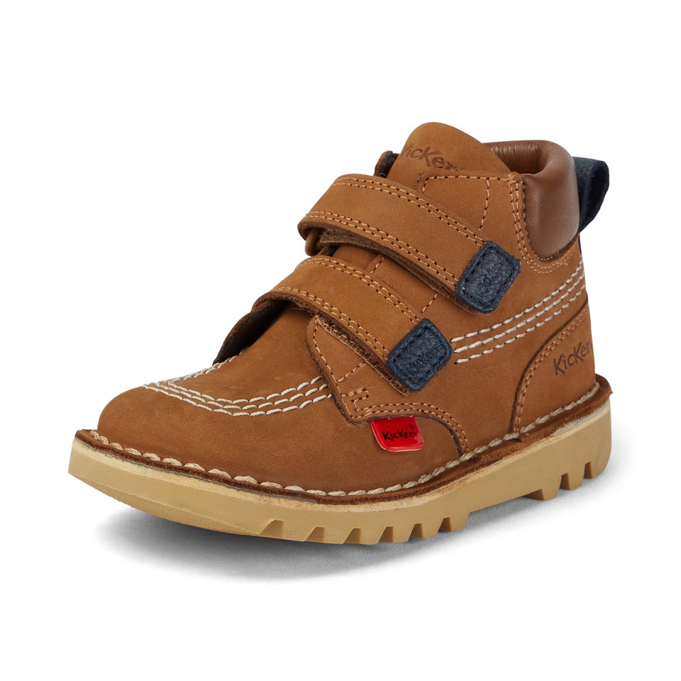 Infant Boys Kick Hi Roll Nubuck Camel