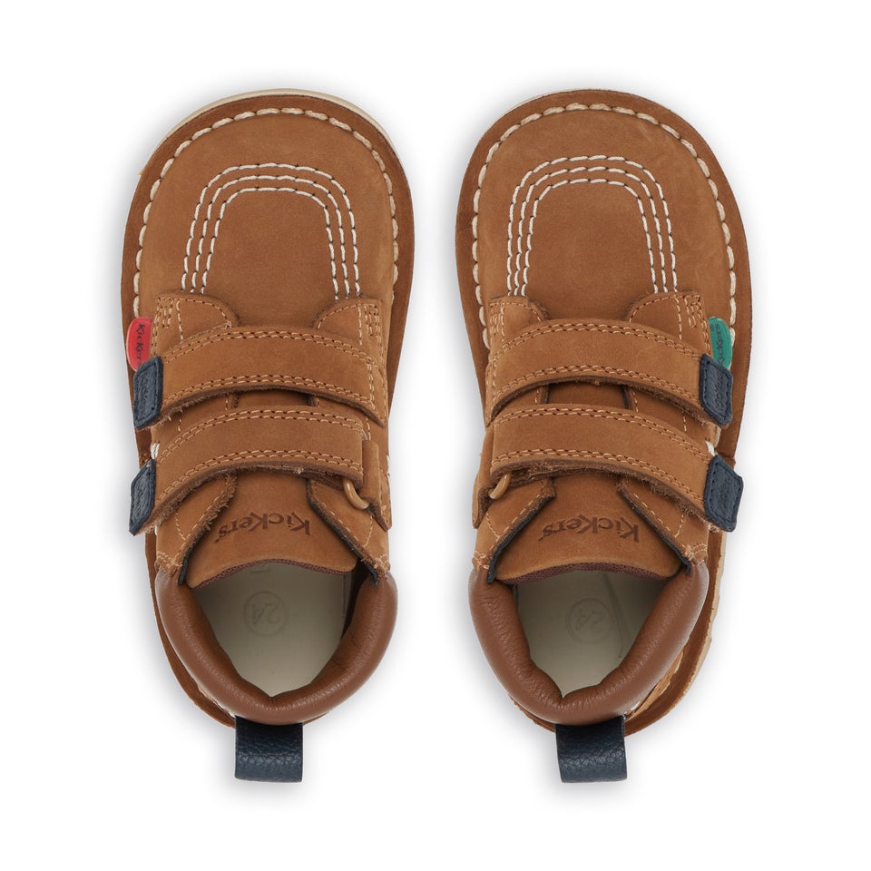 Infant Boys Kick Hi Roll Nubuck Camel