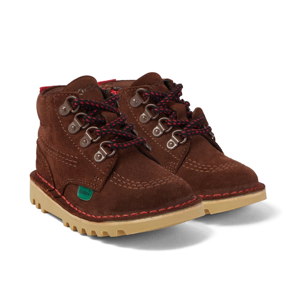 Infant Boys Kick Hi Winter Suede Dark Brown