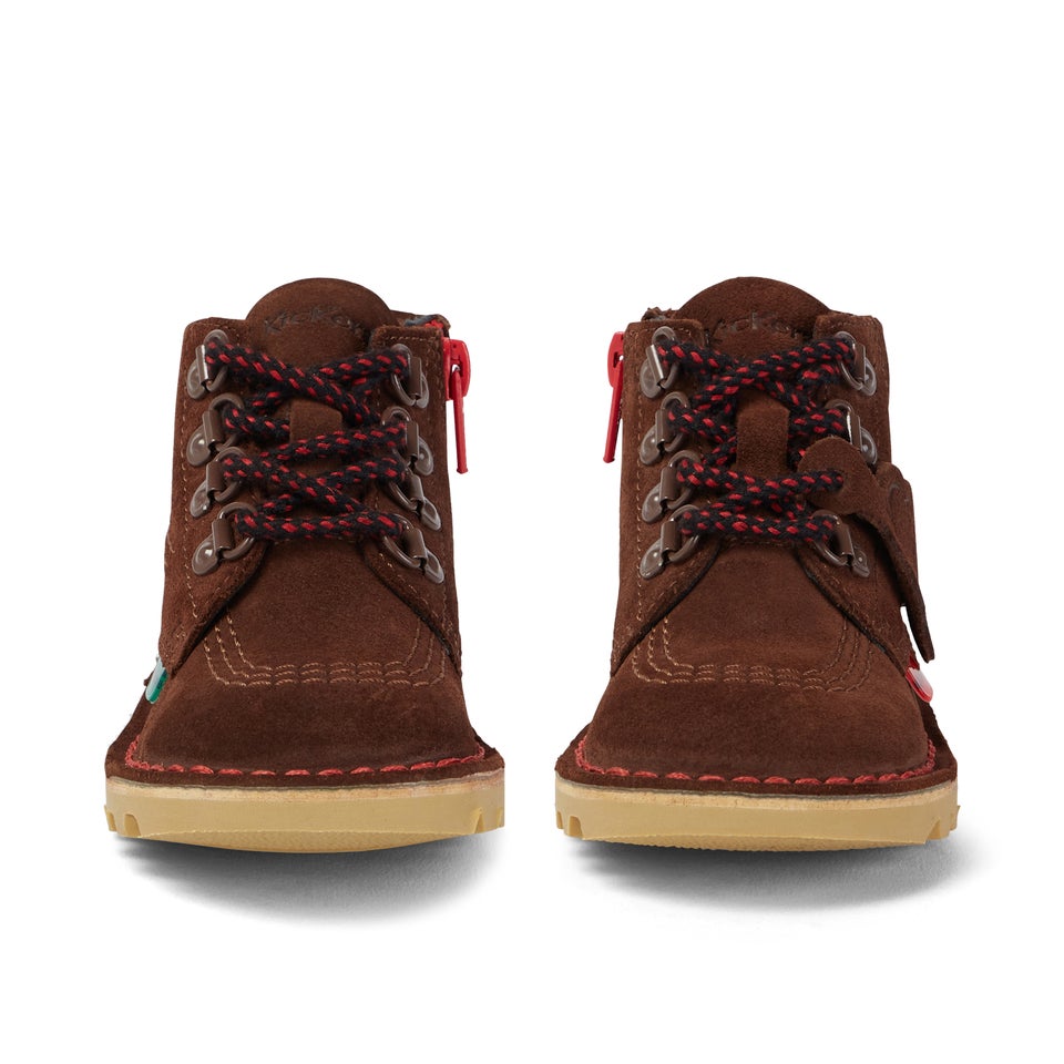 Infant Boys Kick Hi Winter Suede Dark Brown