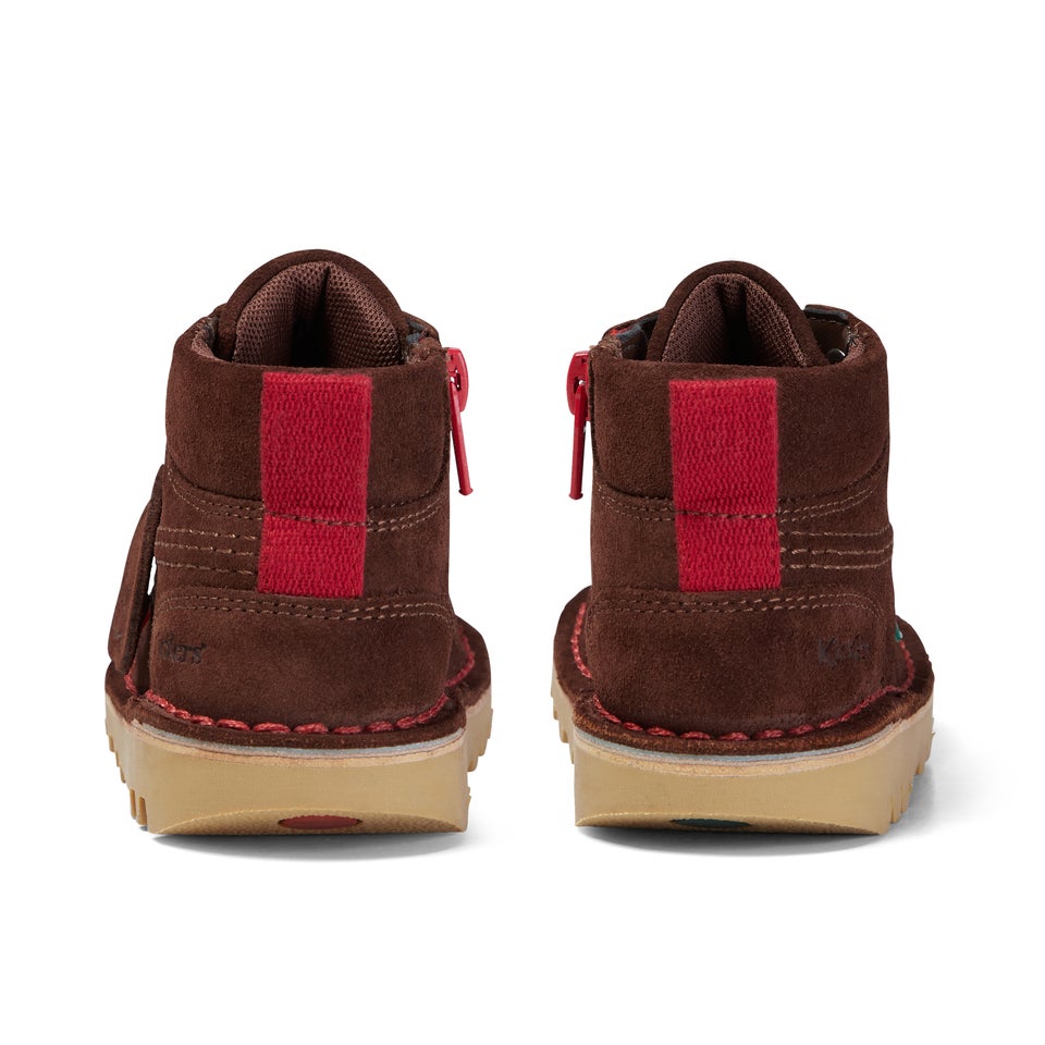 Infant Boys Kick Hi Winter Suede Dark Brown
