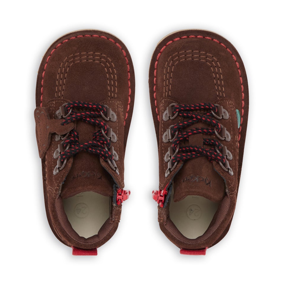 Infant Boys Kick Hi Winter Suede Dark Brown
