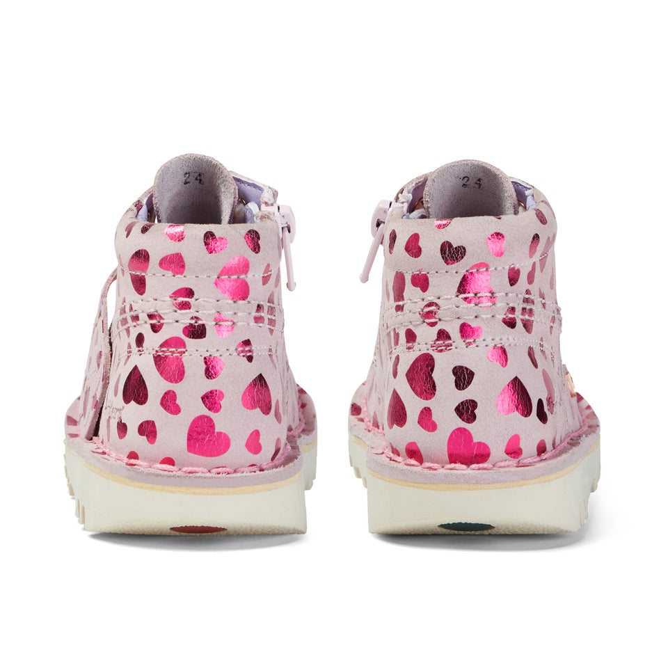 Infant Girls Kick Hi Heart Nubuck Pink