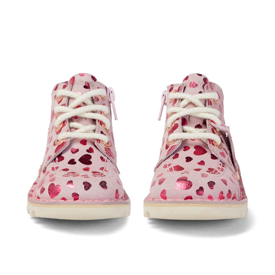 Infant Girls Kick Hi Heart Nubuck Pink