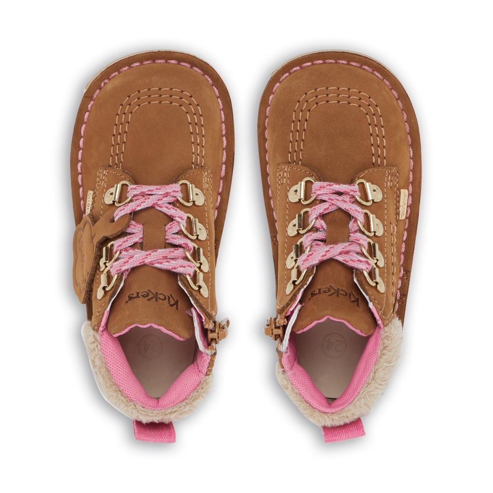 Infant Girls Kick Hi Winter Nubuck Tan