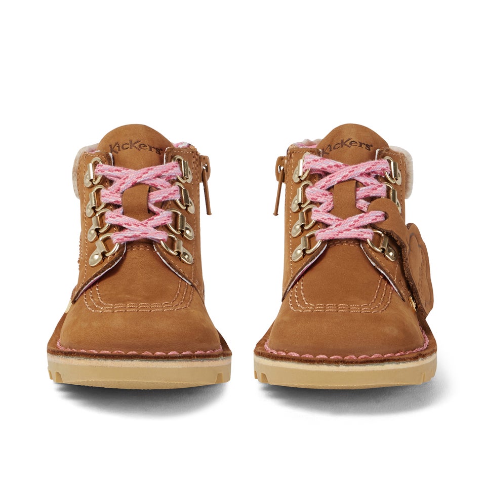 Infant Girls Kick Hi Winter Nubuck Tan