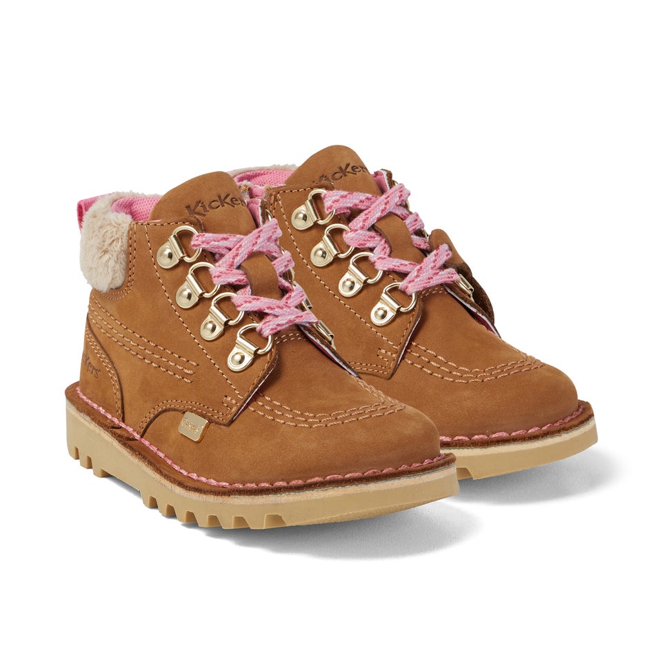 Infant Girls Kick Hi Winter Nubuck Tan