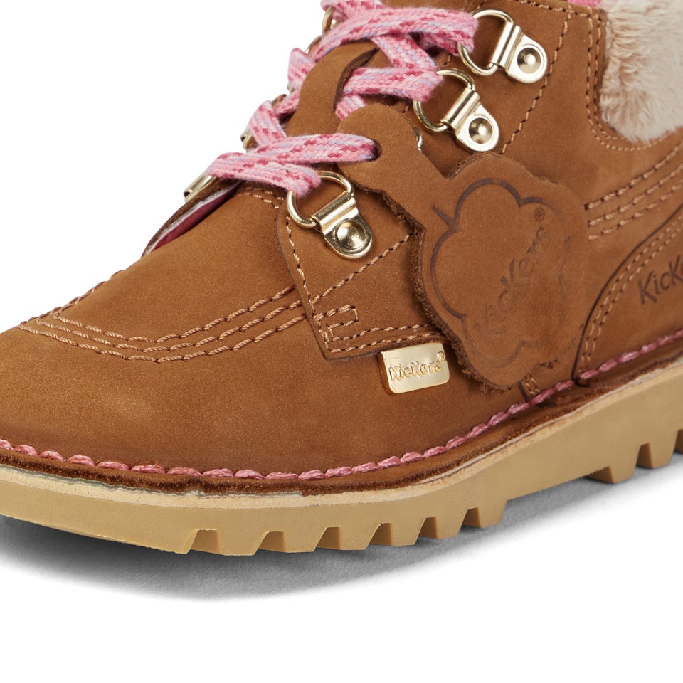 Infant Girls Kick Hi Winter Nubuck Tan