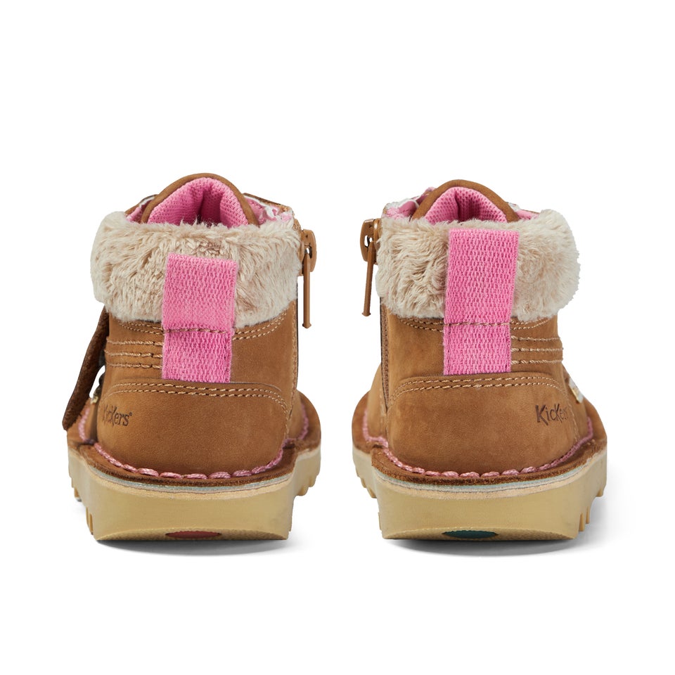 Infant Girls Kick Hi Winter Nubuck Tan