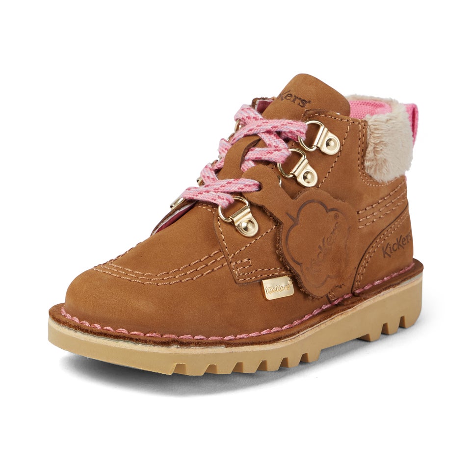 Infant Girls Kick Hi Winter Nubuck Tan