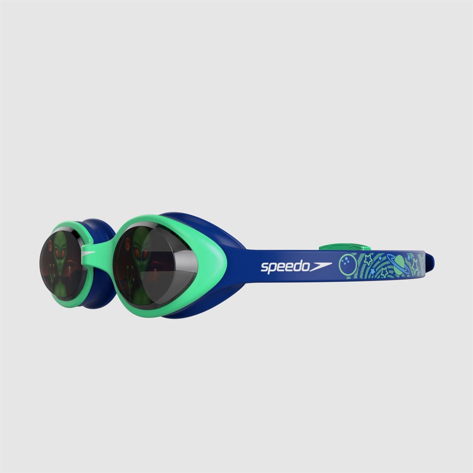 Lunettes de bain Junior Illusion bleues/vertes