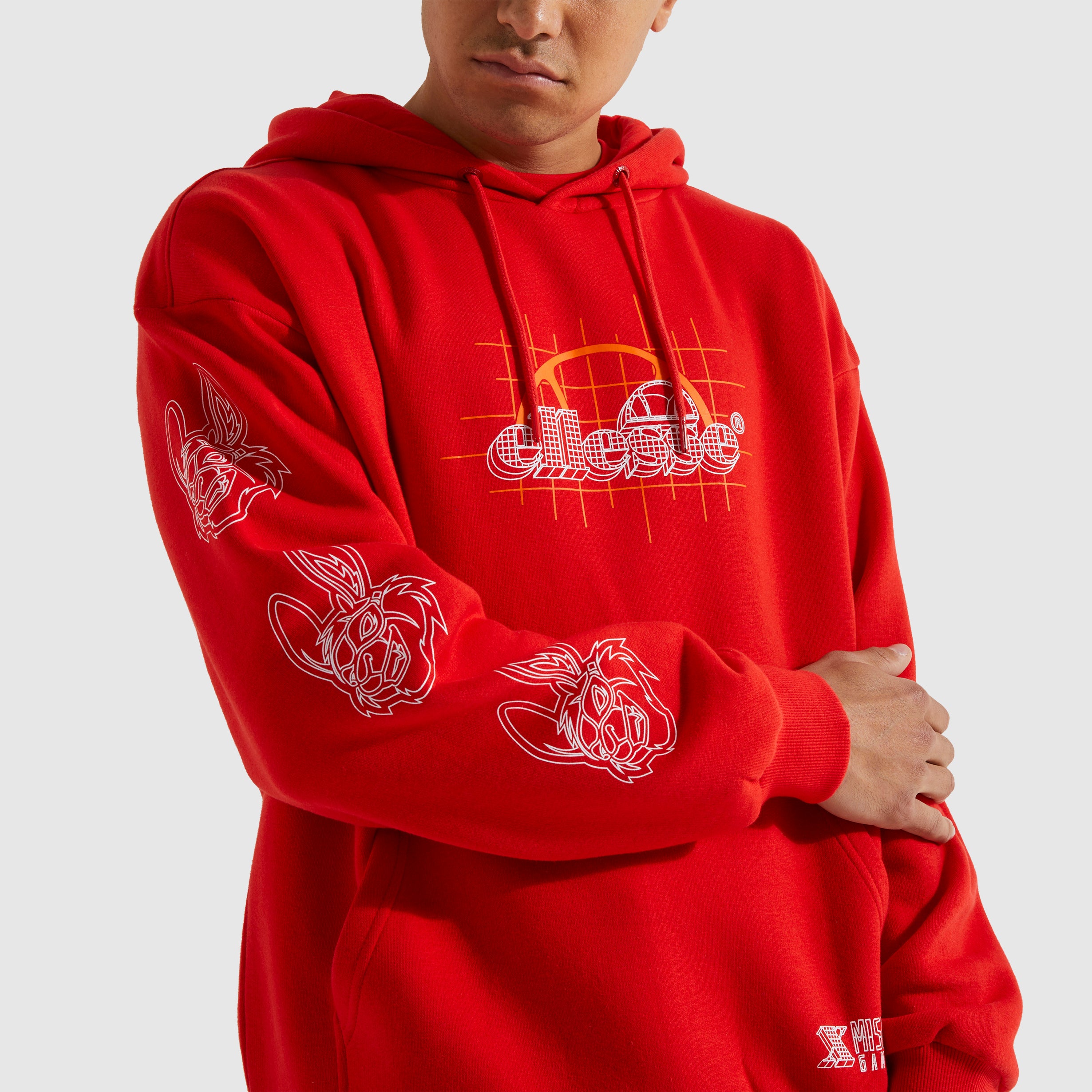 Men's ellesse x Misfits Supersonic Hoody Red | ellesse UK