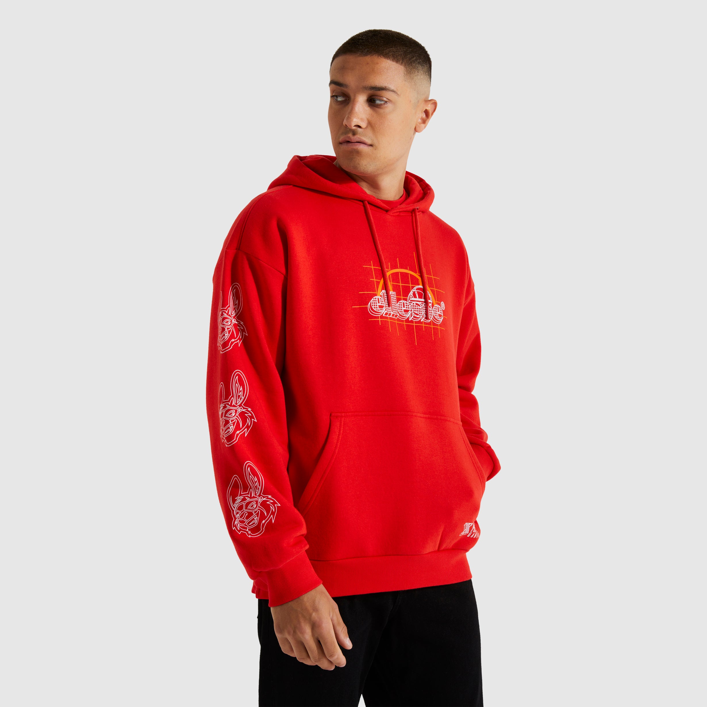 Men's ellesse x Misfits Supersonic Hoody Red | ellesse UK