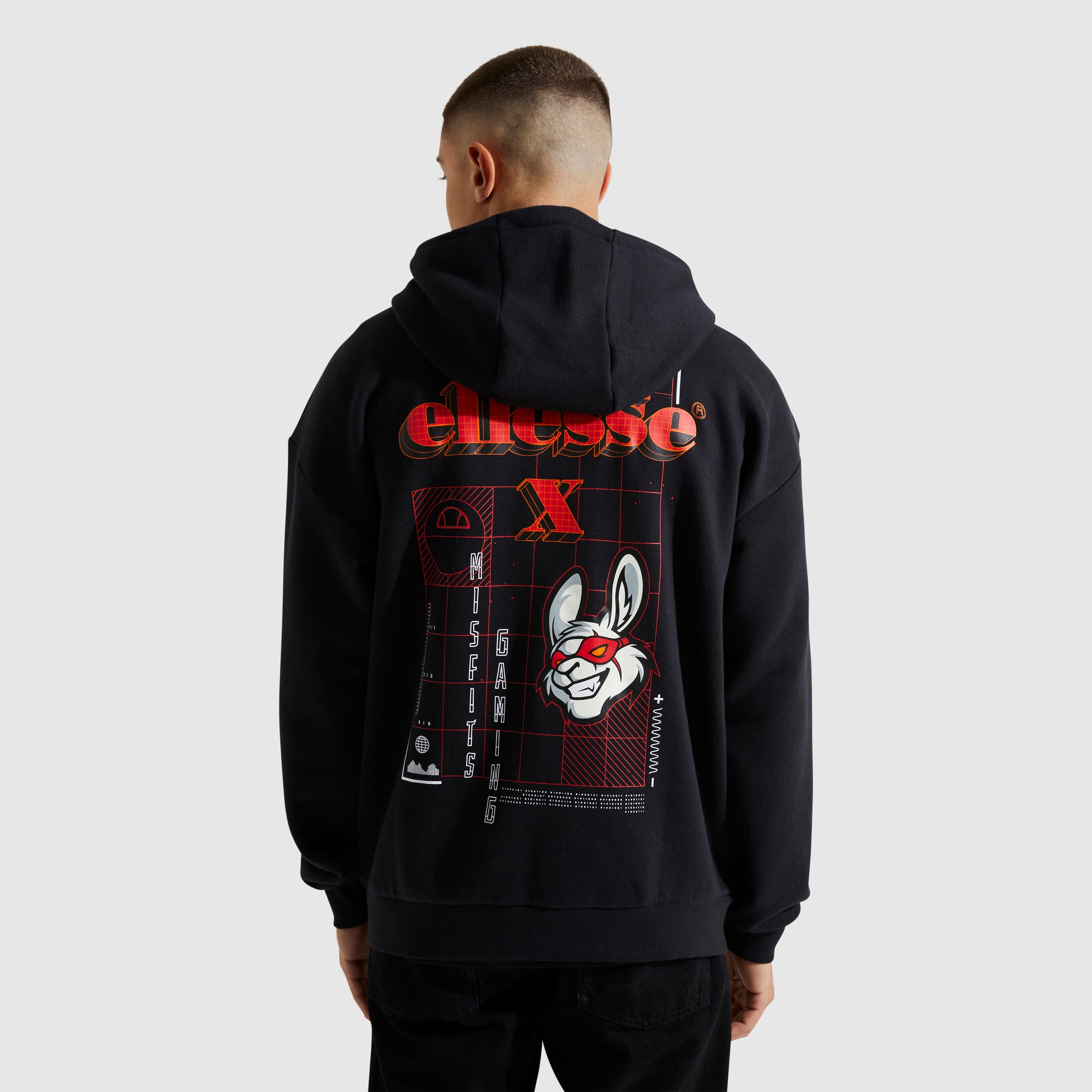 Men's ellesse x Misfits Clone Hoody Black | ellesse UK