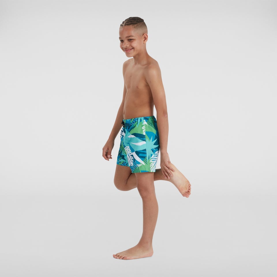 Short de bain Garçon Printed 33 cm vert/bleu