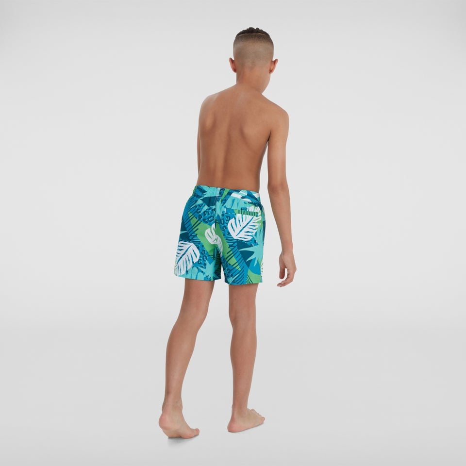 Short de bain Garçon Printed 33 cm vert/bleu