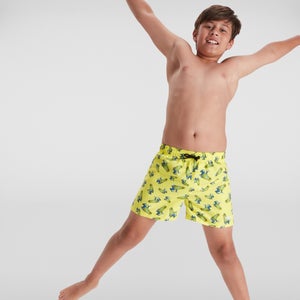 Jungen Printed 13" Badeshorts Gelb/Blau