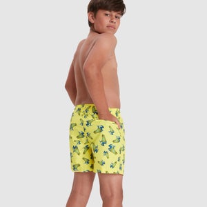 Jungen Printed 13" Badeshorts Gelb/Blau