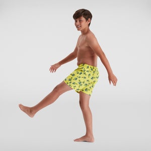 Jungen Printed 13" Badeshorts Gelb/Blau