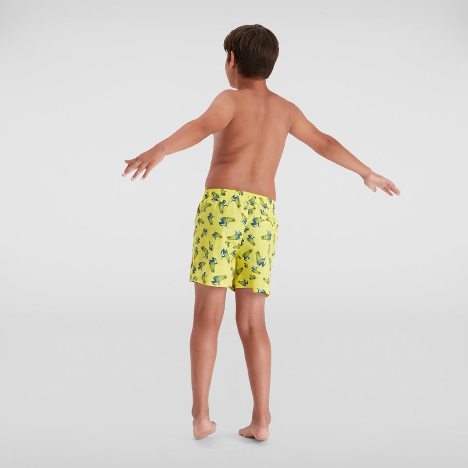 Jungen Printed 13" Badeshorts Gelb/Blau