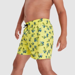 Jungen Printed 13" Badeshorts Gelb/Blau