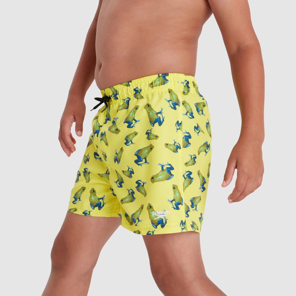 Jungen Printed 13" Badeshorts Gelb/Blau
