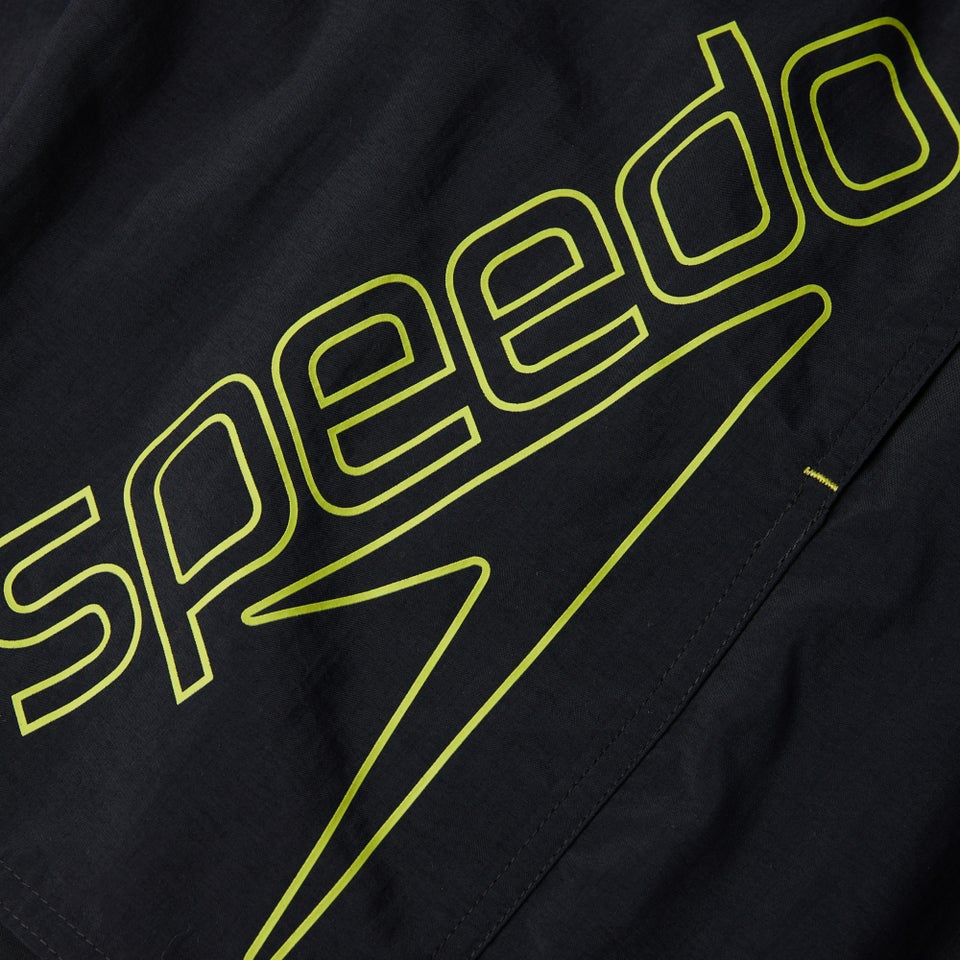 Men's Boom Logo 16" Swim Short Black/Green