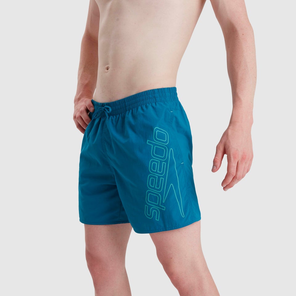 Men's Boom Logo 16" Swim Short Blue