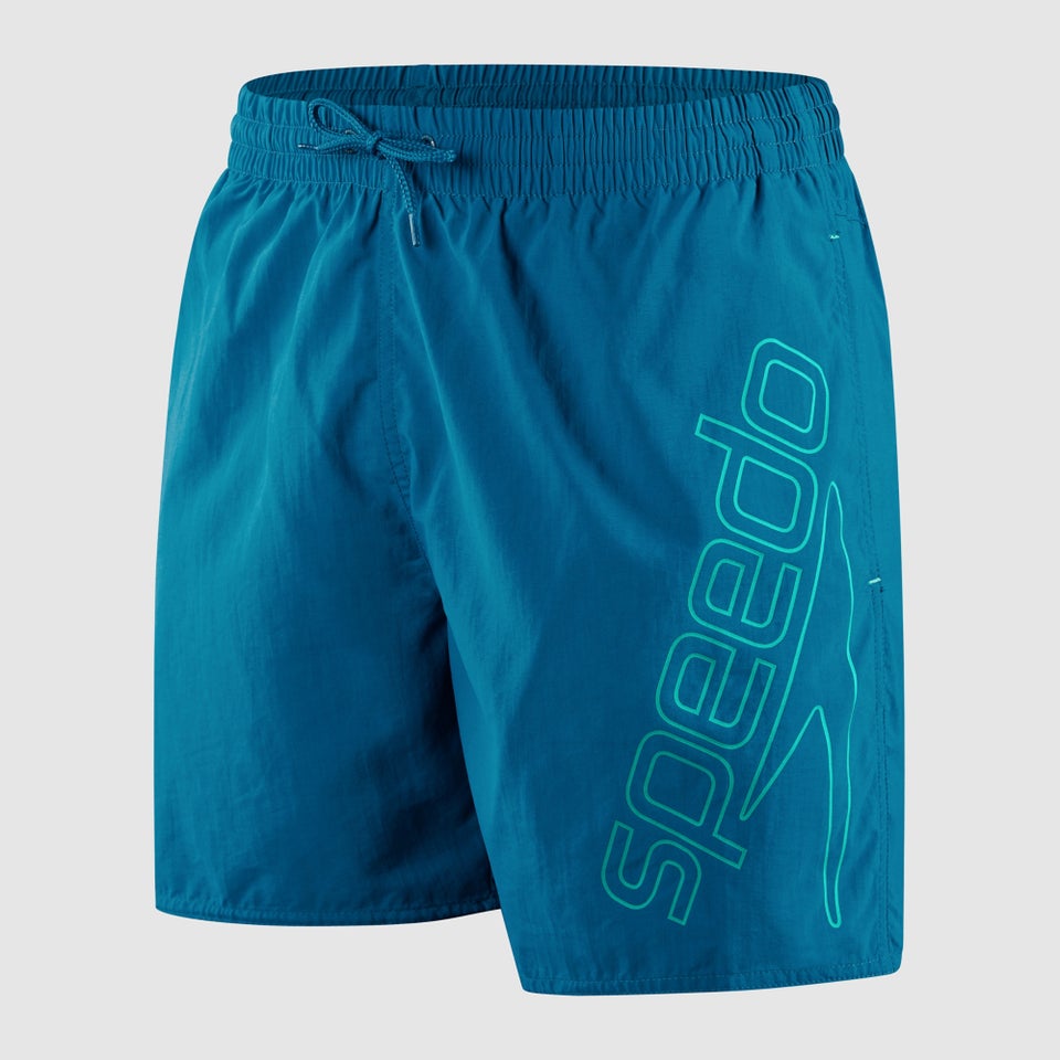 Men's Boom Logo 16" Swim Short Blue