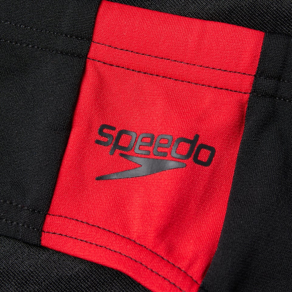 Slip de bain Homme 7 cm Boom Logo Splice noir/rouge