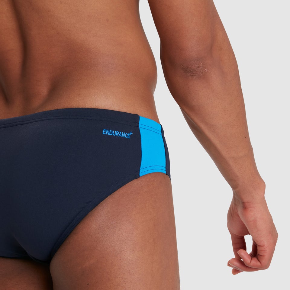 Herren Boom Logo Splice 7 cm Badehose Marineblau/Blau