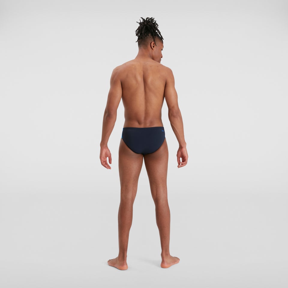 Herren Boom Logo Splice 7 cm Badehose Marineblau/Blau