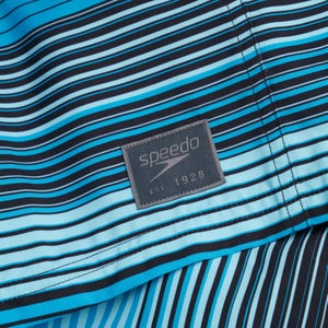 Men's Print Leisure 16" Swimshort Black/Blue