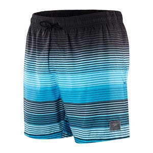 Men's Print Leisure 16" Swimshort Black/Blue