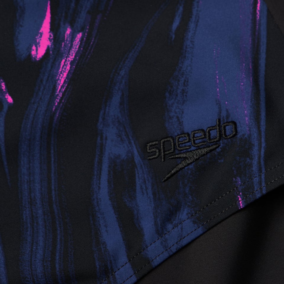 Women's Calypso Printed Swimsuit Black/Pink