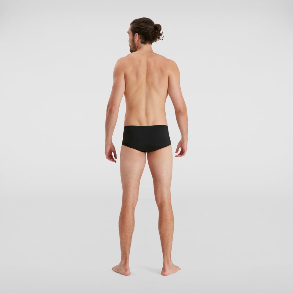 Herren Allover 14 cm Badehose Schwarz/Grün