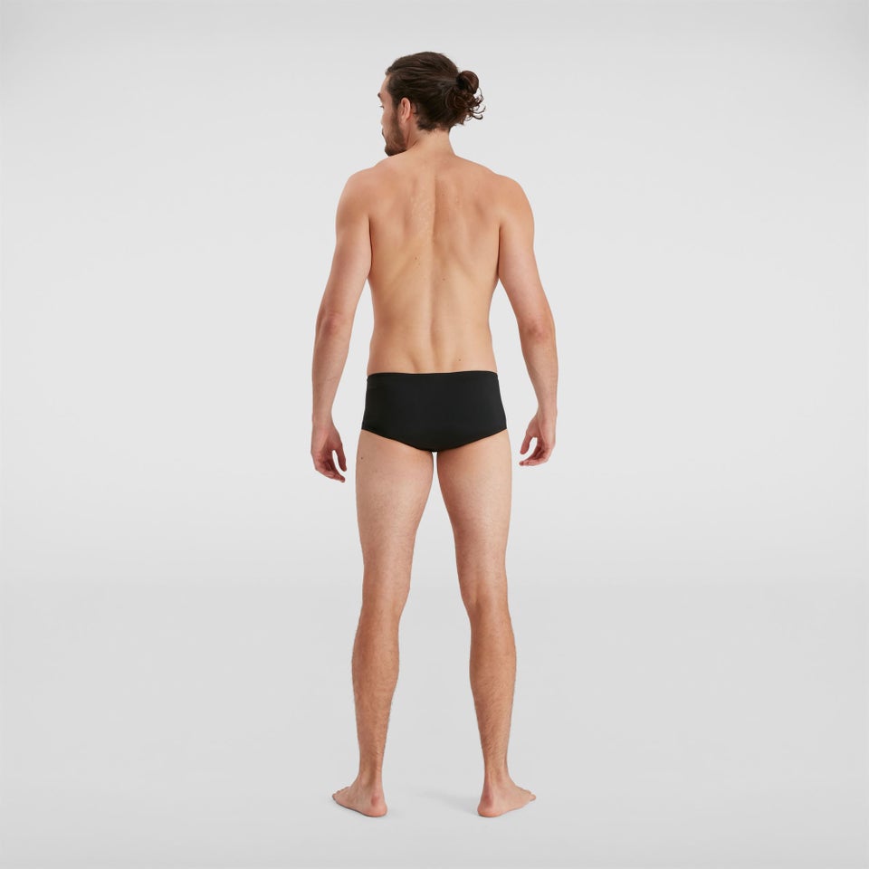 Herren Allover 14 cm Badehose Schwarz/Grün