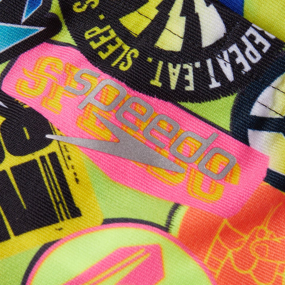 Jungen Allover 6,5 cm Badehose Grün