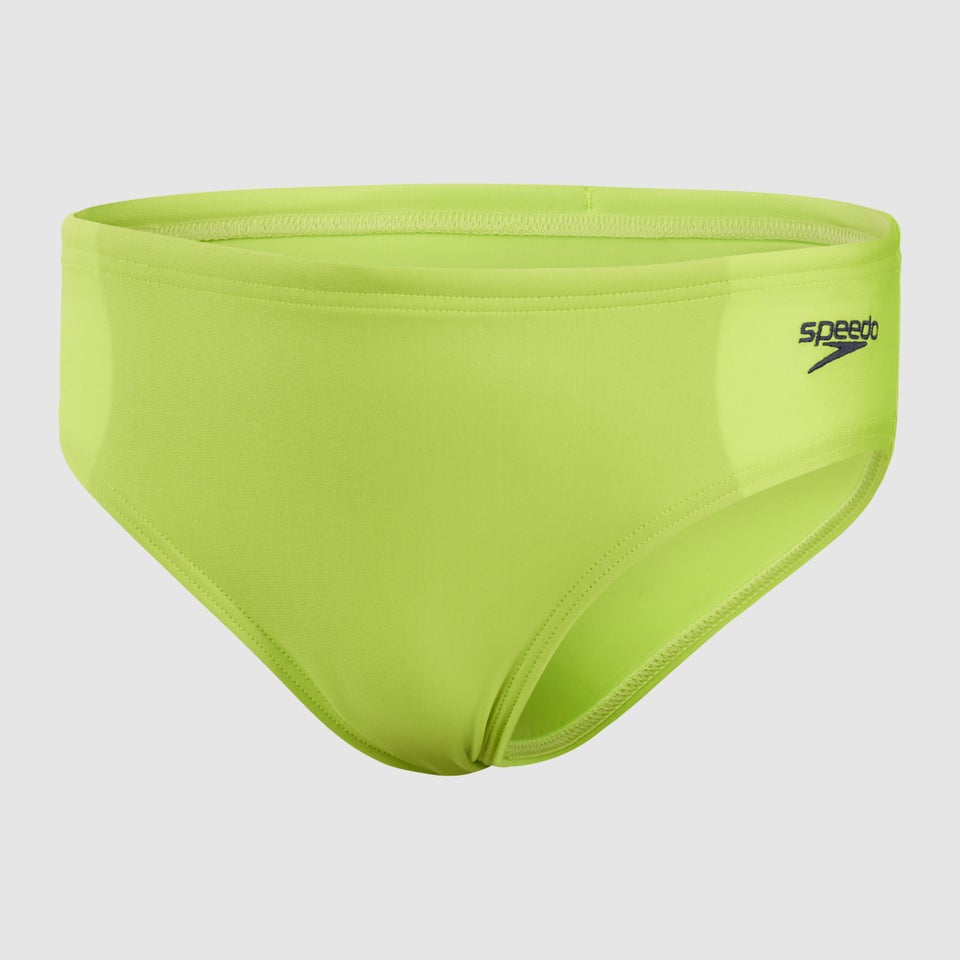Slip de bain Garçon Logo 6,5 cm vert/bleu marine