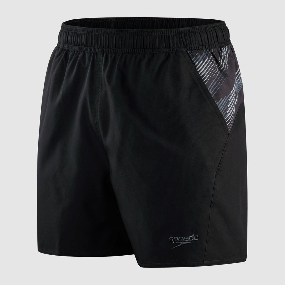 Men's Sport Panel 16" Watershort Black/Grey