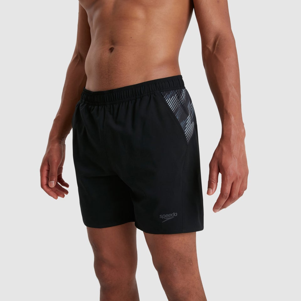 Men's Sport Panel 16" Watershort Black/Grey