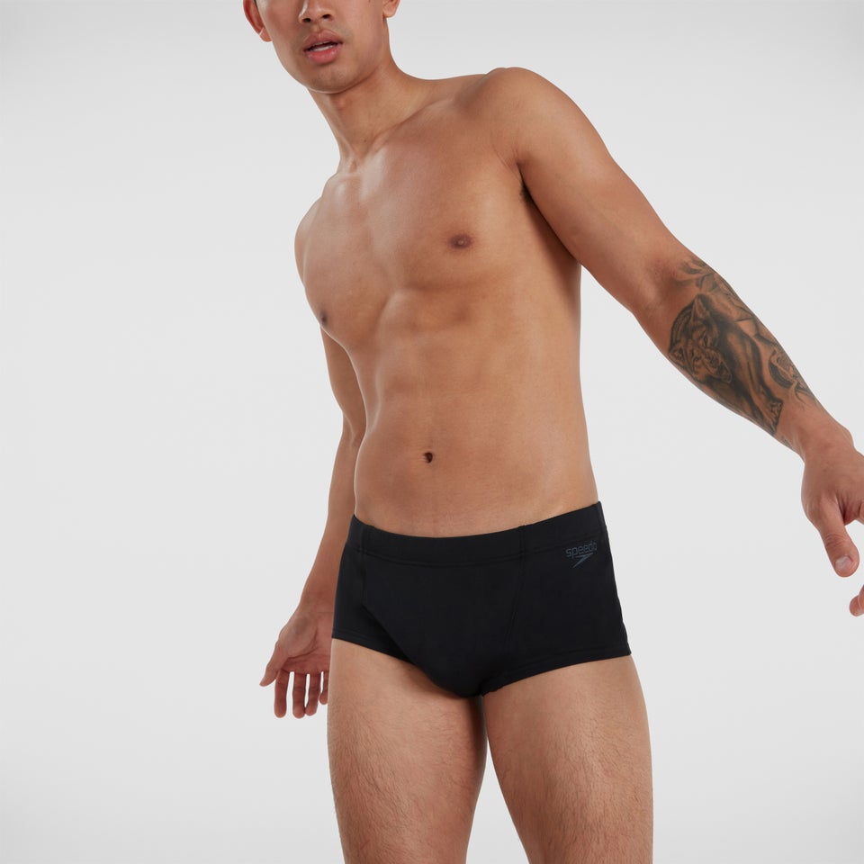 Slip de bain 17 cm Homme Eco Endurance coupe en V noir
