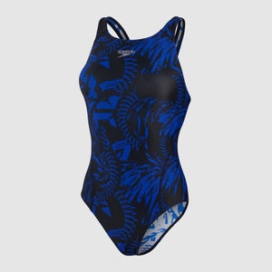 Maillot de bain Femme Panel Recordbreaker noir/bleu