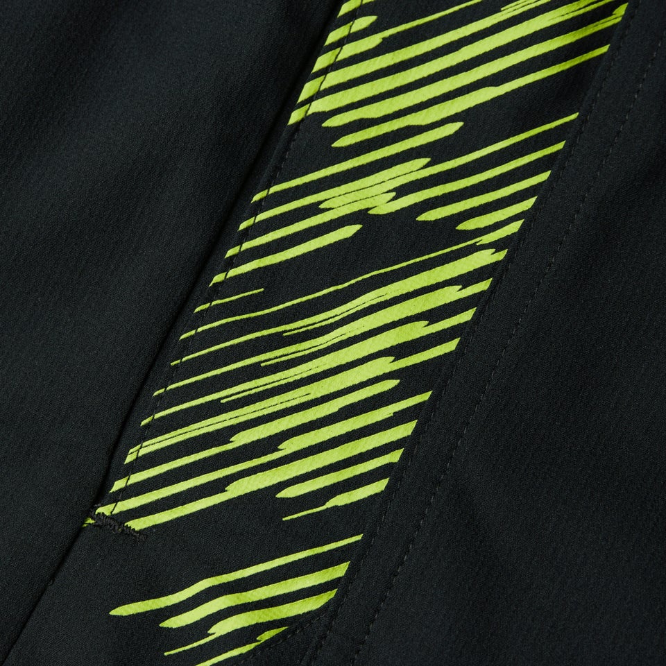 Short de bain Homme Sport Printed 40 cm noir/vert