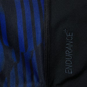 Damen Printed Medalist Badeanzug Schwarz/Pink